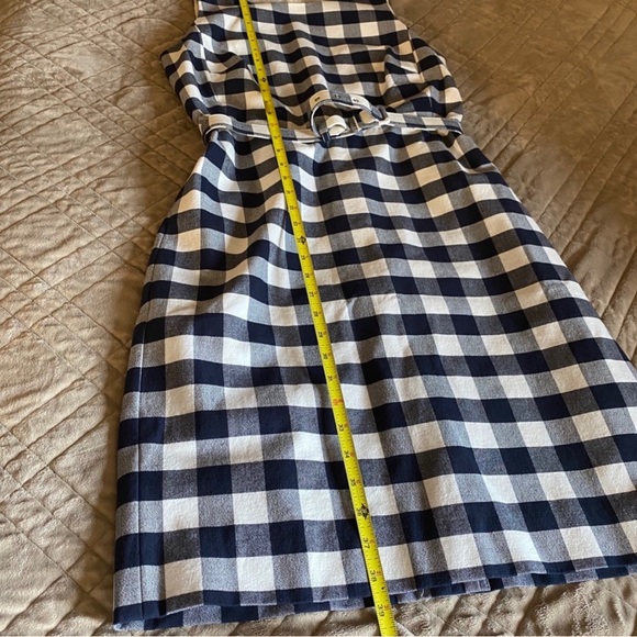 J Crew Gingham Print Pencil Belt Dress - Picture 4 of 4